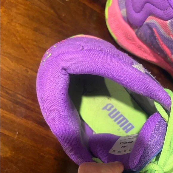 Puma basketball Sneakers in Purple and Green - Picture 3 of 5